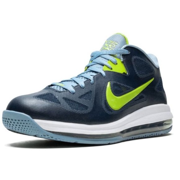 NIKE Lebron 9 Low "Obsidian/Cyber" Basketball Shoe Sneakers Size US 8 - Picture 2 of 16